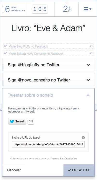 Como usar o Rafflecopter