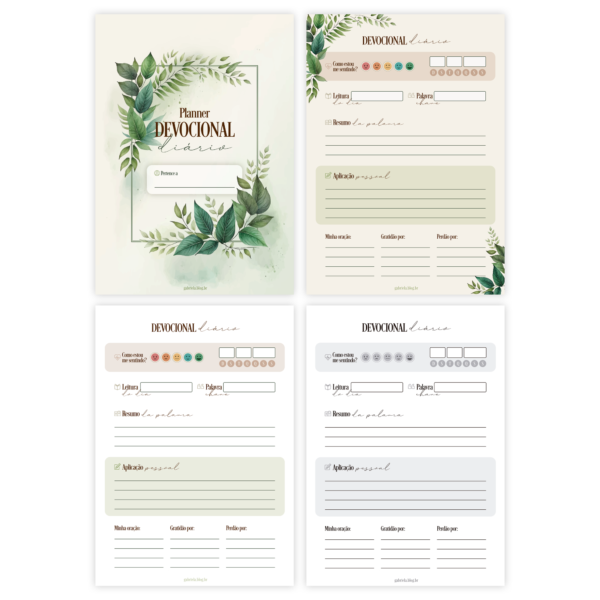 Planner devocional diário - Folhagens - Imagem 4