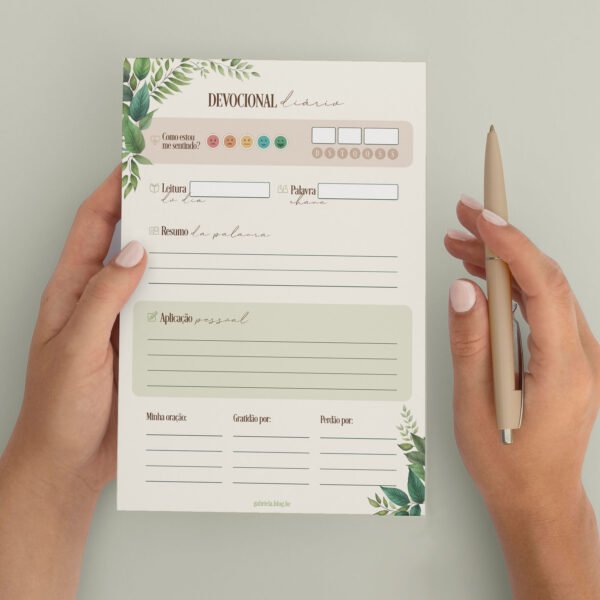Planner devocional diário - Folhagens - Imagem 2