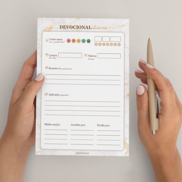 Planner devocional diário - Gold - Imagem 2