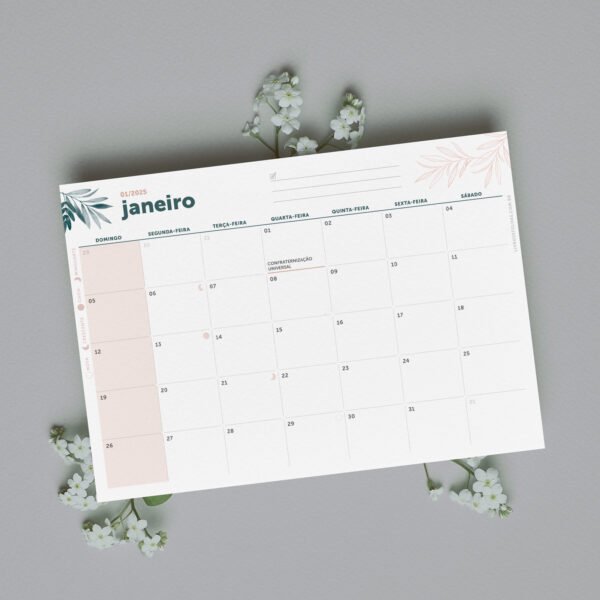 Calendário 2025 - Botanical - Imagem 2