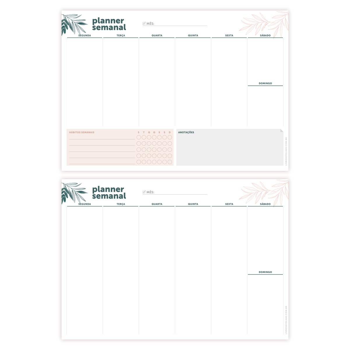 Planner Semanal - Botanical - Imagem 2