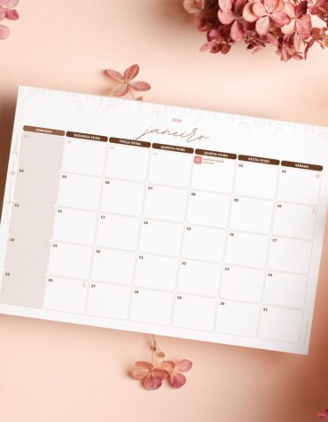 Calendário 2026 para imprimir