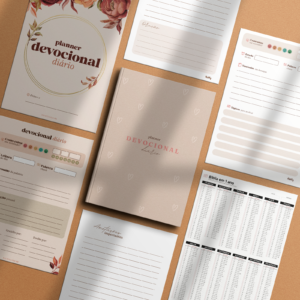 Kit devocional para imprimir: caderno e devocional diário + plano de leitura bíblica