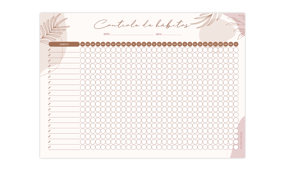Preview do Controle de Hábitos Organic