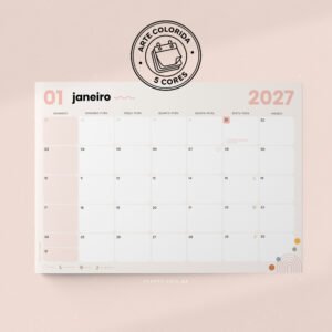 Calendário 2027 para imprimir - Studio