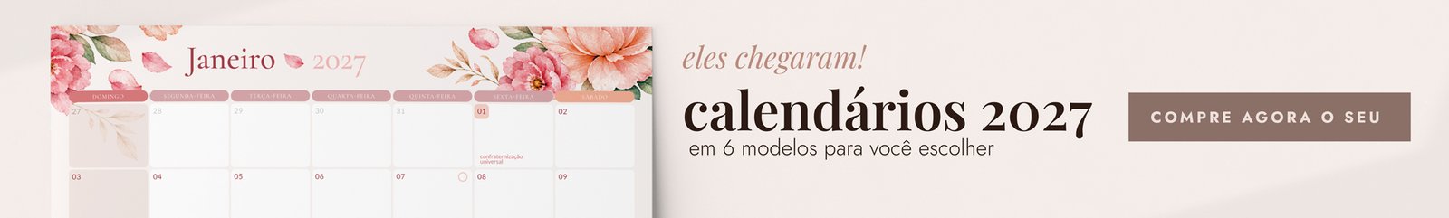 calendários 2027 para imprimir
