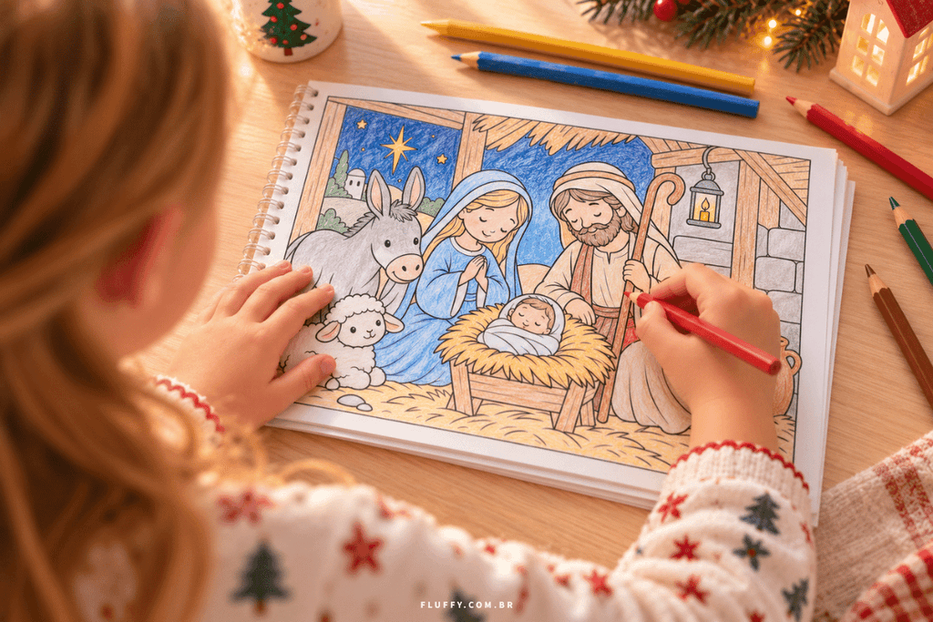 advento de natal livro de colorir