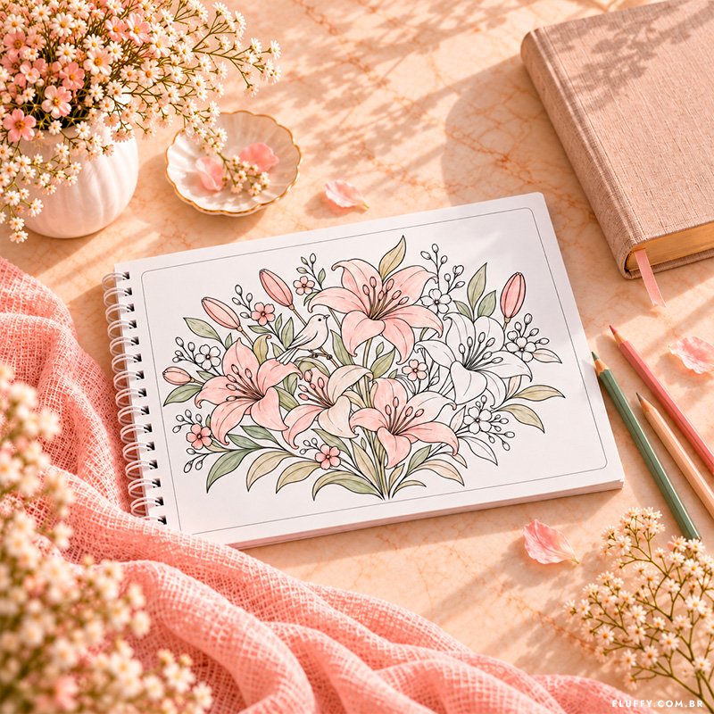 Jardim das Promessas - Livro de colorir cristão para mulheres - Imagem 8